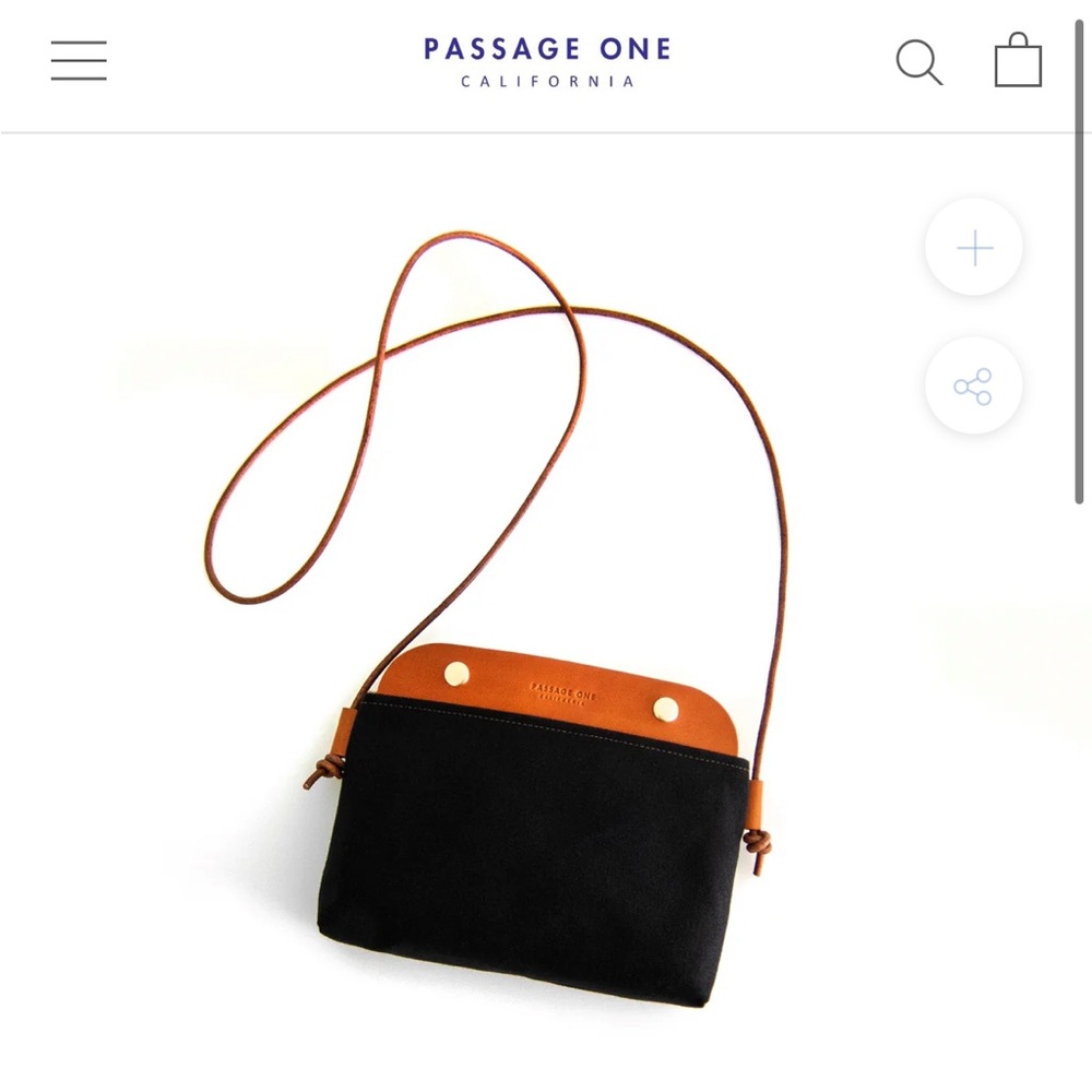 Passage One Mallorca crossbody bag, navy canvas
